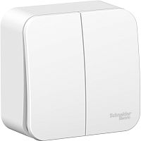 Выключатель накладной Systeme Electric Blanca 2-кл. белый картинка
